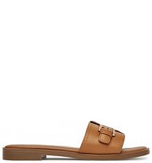 Klapki Lasocki brązowe damskie 