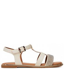 Sandały Tommy Hilfiger écru dziecięce 