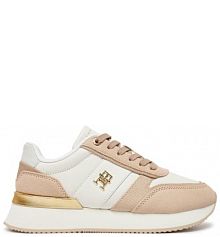 Sneakersy Tommy Hilfiger beżowe damskie 