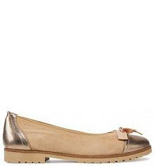 Baleriny Tamaris brązowe damskie 