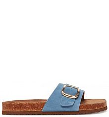 Klapki s.Oliver niebieskie damskie 