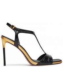 Sandały na szpilce Eva Minge czarne 