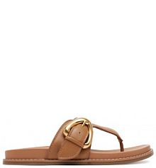 Klapki GINO ROSSI brązowe damskie 