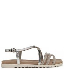 Sandały Tamaris srebrne damskie 