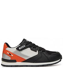 Sneakersy BOSS czarne dziecięce 
