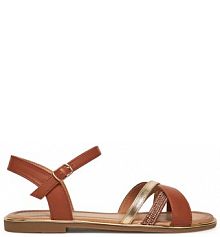 Sandały Clara Barson brązowe damskie 