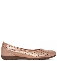 Baleriny Gabor złote damskie 