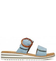 Klapki Rieker niebieskie damskie 