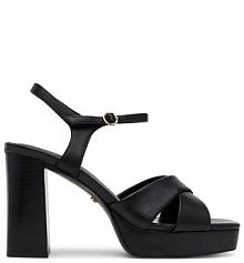 Sandały na słupku GINO ROSSI czarne 