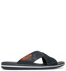 Klapki Rieker granatowe męskie 