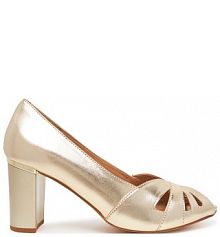 Czółenka Lasocki złote 