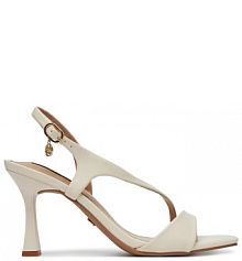 Sandały na szpilce Nine West beżowe 
