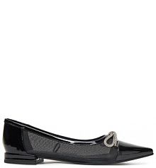 Baleriny Eva Minge czarne damskie 