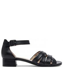 Sandały na słupku Caprice czarne 