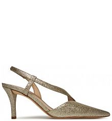 Sandały na szpilce MICHAEL Michael Kors złote 