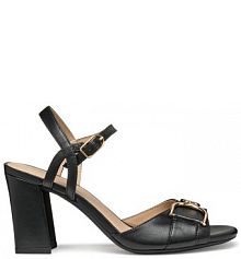 Sandały na słupku Geox czarne 