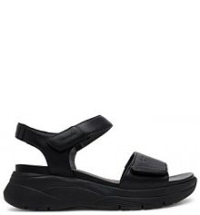 Sandały na koturnie Tamaris czarne 