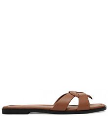 Klapki LOVE MOSCHINO brązowe damskie 