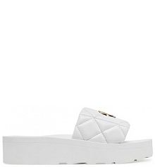 Klapki LOVE MOSCHINO białe damskie 