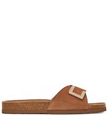 Klapki Lasocki brązowe damskie 