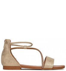 Sandały JENNY złote damskie 