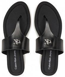 Japonki Calvin Klein Jeans czarne damskie 