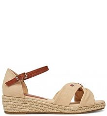 Espadryle Tommy Hilfiger beżowe damskie 