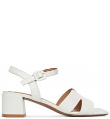 Sandały na słupku Clara Barson białe 