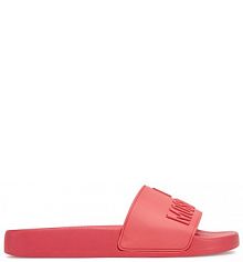 Klapki LOVE MOSCHINO koralowy damskie 