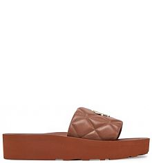 Klapki LOVE MOSCHINO brązowe damskie 