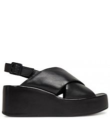 Sandały na koturnie HÖGL czarne 