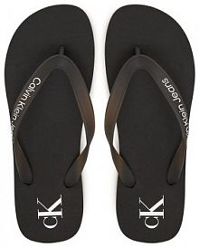 Japonki Calvin Klein Jeans czarne damskie 