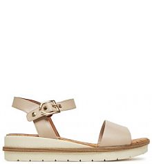 Sandały na koturnie Tamaris beżowe 