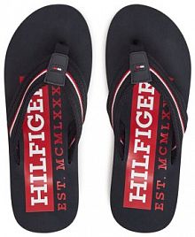 Japonki Tommy Hilfiger granatowe męskie 