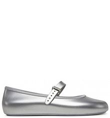 Baleriny Melissa srebrne damskie 