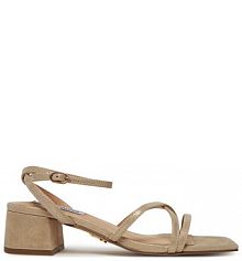 Sandały na słupku Steve Madden beżowe 