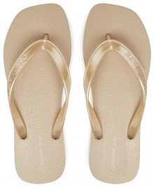 Japonki Calvin Klein Jeans beżowe damskie 