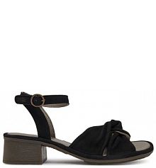 Sandały na słupku Fly London czarne 