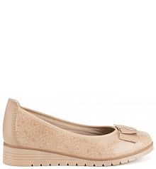 Baleriny Lasocki beżowe damskie 