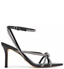 Sandały na szpilce Guess czarne 