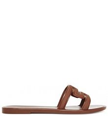 Klapki Melissa brązowe damskie 