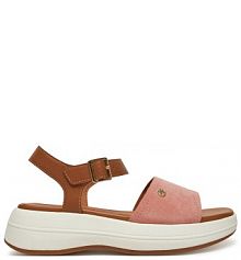 Sandały na koturnie Geox różowe 