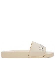 Klapki LOVE MOSCHINO écru damskie 