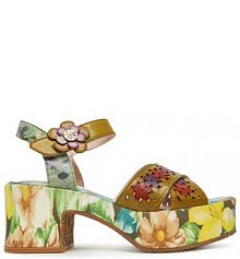 Sandały na słupku Laura Vita kolorowy