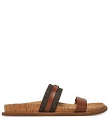 Klapki MICHAEL Michael Kors brązowe damskie 