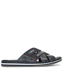 Klapki Rieker granatowe męskie 