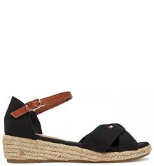 Espadryle Tommy Hilfiger czarne damskie 