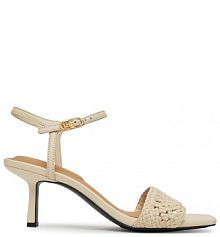 Sandały na szpilce Tommy Hilfiger beżowe 