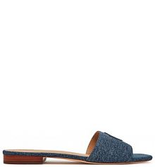 Klapki LAUREN RALPH LAUREN niebieskie damskie 