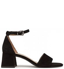 Sandały na słupku Caprice czarne 